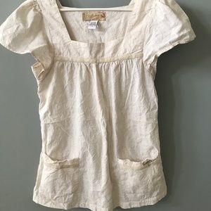 Off white lace billabong top